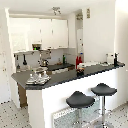 Plage Ilette Vue Mer Avec Parking Appartement Antibes